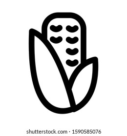 corn icon isolated sign symbol vector illustration - high quality black style vector icons
