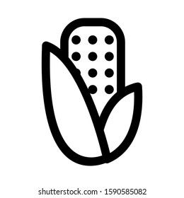 corn icon isolated sign symbol vector illustration - high quality black style vector icons
