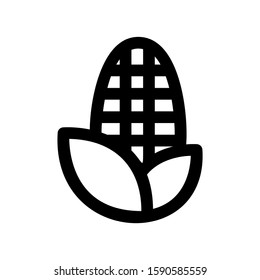 corn icon isolated sign symbol vector illustration - high quality black style vector icons
