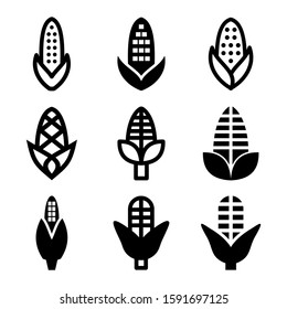 corn icon isolated sign symbol vector illustration - Collection of high quality black style vector icons
