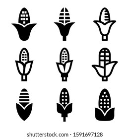 corn icon isolated sign symbol vector illustration - Collection of high quality black style vector icons
