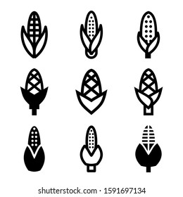 corn icon isolated sign symbol vector illustration - Collection of high quality black style vector icons

