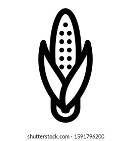 corn icon isolated sign symbol vector illustration - high quality black style vector icons

