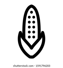 corn icon isolated sign symbol vector illustration - high quality black style vector icons
