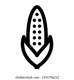 corn icon isolated sign symbol vector illustration - high quality black style vector icons
