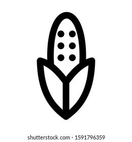 corn icon isolated sign symbol vector illustration - high quality black style vector icons
