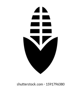 corn icon isolated sign symbol vector illustration - high quality black style vector icons
