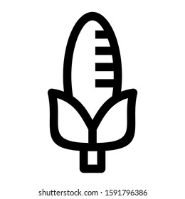 corn icon isolated sign symbol vector illustration - high quality black style vector icons
