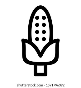corn icon isolated sign symbol vector illustration - high quality black style vector icons
