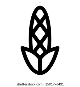 corn icon isolated sign symbol vector illustration - high quality black style vector icons
