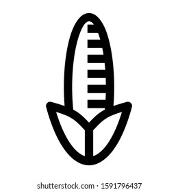 corn icon isolated sign symbol vector illustration - high quality black style vector icons
