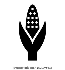 corn icon isolated sign symbol vector illustration - high quality black style vector icons
