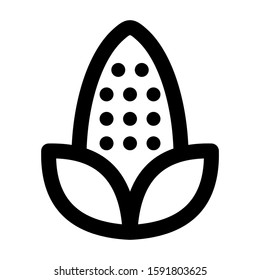 corn icon isolated sign symbol vector illustration - high quality black style vector icons
