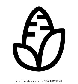 corn icon isolated sign symbol vector illustration - high quality black style vector icons
