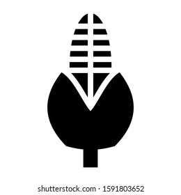 corn icon isolated sign symbol vector illustration - high quality black style vector icons
