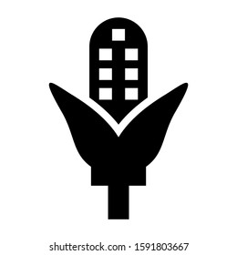 corn icon isolated sign symbol vector illustration - high quality black style vector icons
