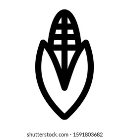corn icon isolated sign symbol vector illustration - high quality black style vector icons
