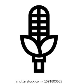 corn icon isolated sign symbol vector illustration - high quality black style vector icons
