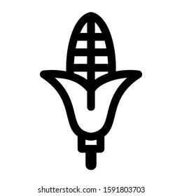 corn icon isolated sign symbol vector illustration - high quality black style vector icons
