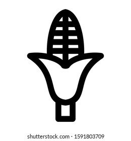 corn icon isolated sign symbol vector illustration - high quality black style vector icons
