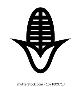 corn icon isolated sign symbol vector illustration - high quality black style vector icons
