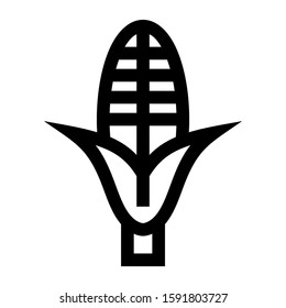 corn icon isolated sign symbol vector illustration - high quality black style vector icons
