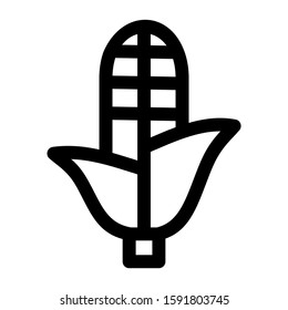 corn icon isolated sign symbol vector illustration - high quality black style vector icons
