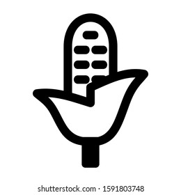 corn icon isolated sign symbol vector illustration - high quality black style vector icons
