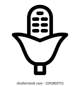corn icon isolated sign symbol vector illustration - high quality black style vector icons
