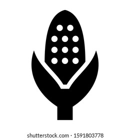 corn icon isolated sign symbol vector illustration - high quality black style vector icons
