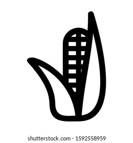 corn icon isolated sign symbol vector illustration - high quality black style vector icons

