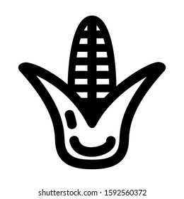 corn icon isolated sign symbol vector illustration - high quality black style vector icons

