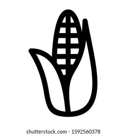 corn icon isolated sign symbol vector illustration - high quality black style vector icons
