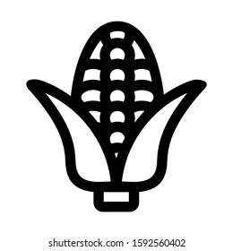 corn icon isolated sign symbol vector illustration - high quality black style vector icons
