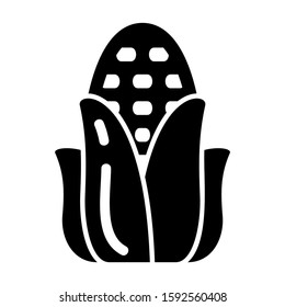 corn icon isolated sign symbol vector illustration - high quality black style vector icons
