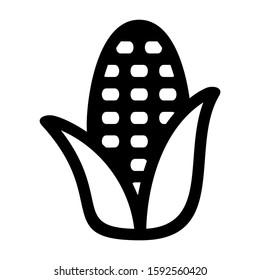 corn icon isolated sign symbol vector illustration - high quality black style vector icons
