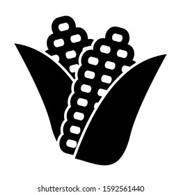 corn icon isolated sign symbol vector illustration - high quality black style vector icons
