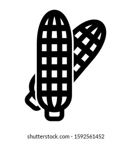 corn icon isolated sign symbol vector illustration - high quality black style vector icons
