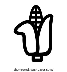 corn icon isolated sign symbol vector illustration - high quality black style vector icons

