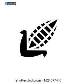 corn icon isolated sign symbol vector illustration - high quality black style vector icons
