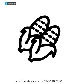 corn icon isolated sign symbol vector illustration - high quality black style vector icons
