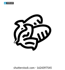 corn icon isolated sign symbol vector illustration - high quality black style vector icons
