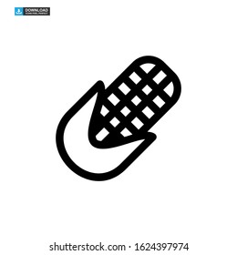 corn icon isolated sign symbol vector illustration - high quality black style vector icons
