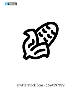 corn icon isolated sign symbol vector illustration - high quality black style vector icons
