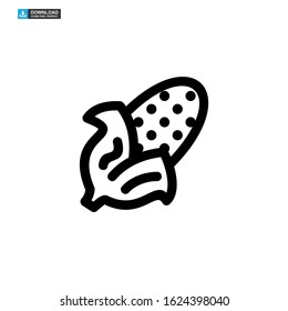 corn icon isolated sign symbol vector illustration - high quality black style vector icons
