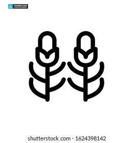 corn icon isolated sign symbol vector illustration - high quality black style vector icons
