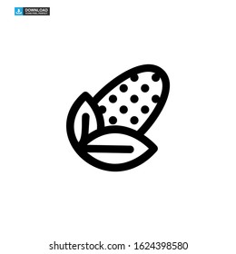 corn icon isolated sign symbol vector illustration - high quality black style vector icons
