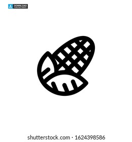 corn icon isolated sign symbol vector illustration - high quality black style vector icons
