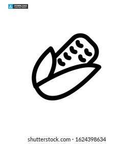 corn icon isolated sign symbol vector illustration - high quality black style vector icons
