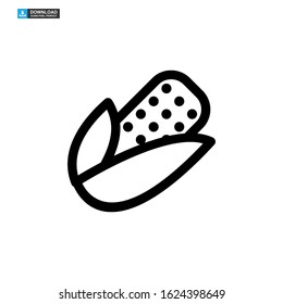 corn icon isolated sign symbol vector illustration - high quality black style vector icons
